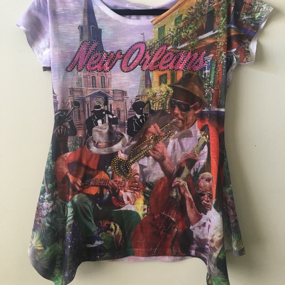 Sparkly New Orleans blouse